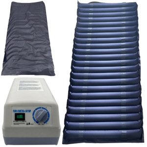 WYGODNY MATERAC PRZECIWODLEŻYNOWY RUROWY Z CICHĄ POMPĄ MATA