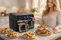 Frytkownica beztłuszczowa Air Fryer dwu komorowa 2x4,5L Bass Polska_8.png