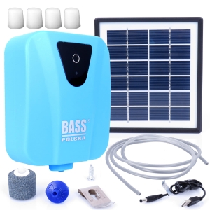 SOLARNA POMPKA AKUMULATOROWA USB DO NAPOWIETRZANIA OCZKA WODNEGO AKWARIUM