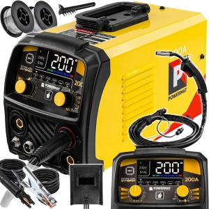 SPAWARKA INWERTOROWA MIGOMAT 200A MIG MAG MMA TIG LIFT FLUX ZESTAW MASKA