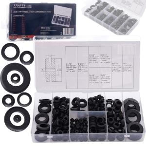 ZESTAW PRZELOTEK GUMOWYCH PRZELOTKI GUMOWE 180szt KOMPLET