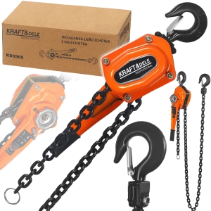 WYCIĄGARKA WCIĄGARKA ŁAŃCUCH Z GRZECHOTKĄ WARSZTATOWA 3T 3000kg 3M 