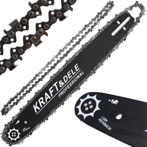 PROWADNICA DO PIŁY ŁAŃCUCHOWEJ 45 CM 18" 2 ŁAŃCUCHY ZESTAW 3W1