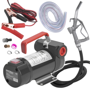 POMPA DO SPUSZCZANIA WYMIANY PALIWA OLEJU ROPY Z PISTOLETEM 12V 55L/min