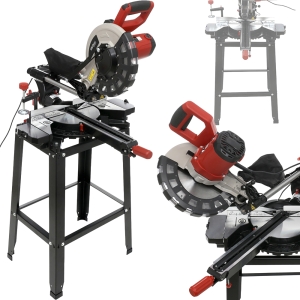 UKOŚNICA PILARKA UKOSOWA DO DESEK DREWNA PANELI LASER 250mm 2500W + STÓŁ