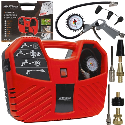 SPRĘŻARKA KOMPRESOR BEZOLEJOWY 1100W 8bar + ZESTAW_1.jpg