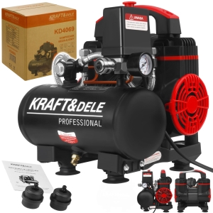 KOMPRESOR BEZOLEJOWY 950W 5L SPRĘŻARKA POWETRZA 125L/MIN MANOMETR PRESOSTAT