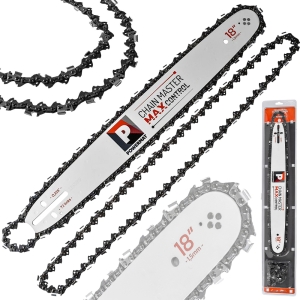 PROWADNICA DO PIŁY SPALINOWEJ +2 ŁAŃCUCHY 72 OGN 18"/45cm 1,5mm SKOK 0,325"