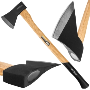 SIEKIERA TOPOREK UNIWERSALNA DUŻA DREWNIANY TRZONEK 650mm 1250g 1,25kg