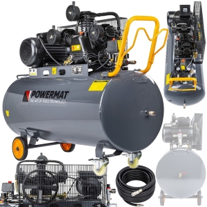 KOMPRESOR OLEJOWY 200L 8 BAR SPRĘŻARKA 3kW/4KM 230V 650L/MIN + WĄŻ 