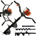 Świder spalinowy(2os.) + wiertła(10cm,20cm,30cm) + adapter 50cm_1.jpg