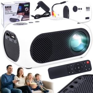 PRZENOŚNY MINI PROJEKTOR MOBILNY RZUTNIK 1920x1080 LED 13 - 100" 2500lm