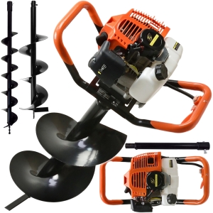 WIERTNICA SPALINOWA GLEBOWA ŚWIDER 62ccm 1,4kW + WIERTŁA 10cm 20cm 30cm