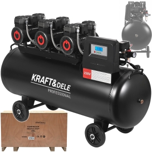 KOMPRESOR BEZOLEJOWY 200L 3x2200W + SEPARATOR I MANOMETR Z GLICERYNĄ