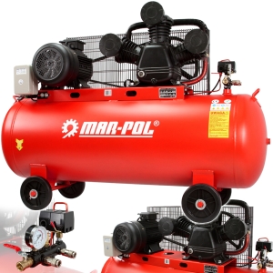 KOMPRESOR OLEJOWY SPRĘŻARKA POWIETRZA 300L 3 TŁOKI 7,5 kW 400V/50Hz 8 BAR