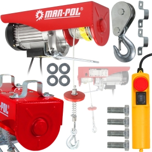 WCIĄGARKA WYCIĄGARKA 230V ELEKTRYCZNA LINOWA 800kg 1300W