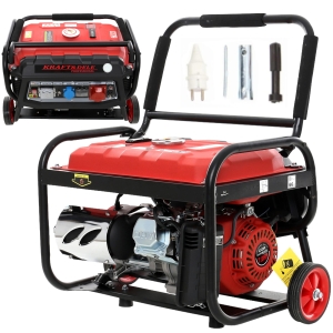 AGREGAT PRĄDOTWÓRCZY GENERATOR PRĄDU BENZYNA 3000W 7KM 230V-380V 4-SUW