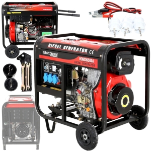 AGREGAT PRĄDOTWÓRCZY GENERATOR PRĄDU 230V/50Hz 6500W 6,5kW AVR DIESEL