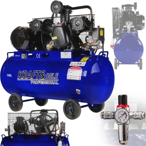 KOMPRESOR OLEJOWY 100L 400V 3 TŁOKI 650L/MIN SPRĘŻARKA POWIETRZA