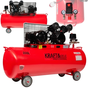 KOMPRESOR OLJEOWY SPRĘŻARKA POWIETRZA 200L 5,9KM/4,3kW 400V 2-TŁOKI