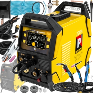 SPAWARKA INWERTOROWA MIGOMAT PÓŁAUTOMAT 5w1 220A PLAZMA MIGMAG MMA TIG LIFT