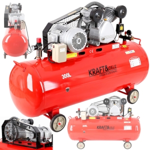 KOMPRESOR OLEJOWY SPRĘŻARKA POWIETRZA 8BAR 300L 7,5KM 400V 2TŁOKI SEPARATOR
