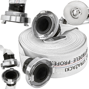 WĄŻ STRAŻACKI DO SZAMBA BRUDNEJ WODY 3 cale 75mm 20m SZYBKOZŁĄCZA DO POMPY