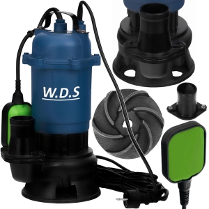 POMPA ZATAPIALNA WODY CZYSTEJ BRUDNEJ 2850W 2" 30 000l/h 230V + PŁYWAK
