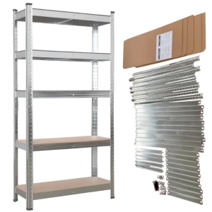 REGAŁ MAGAZYNOWY DOMOWY METALOWY OCYNKOWANY PÓŁKI 180X90X40 CM