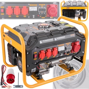 AGREGAT PRĄDOTWÓRCZY GENERATOR PRĄDU 3000W BENZYNA 230V 12V 400V 7 KM