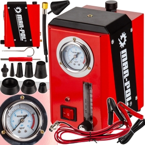 GENERATOR DYMU TESTER SZCZELNOŚCI ZADYMIARKA + POMPKA + ZATYCZKI + MANOMETR