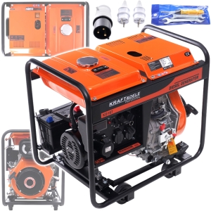 AGREGAT PRĄDOTWÓRCZY GENERATOR PRĄDU DIESEL 6000W 230V/50Hz 4-SUW