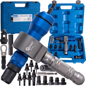 NITOWNICA DO NITONAKRĘTEK NA WKRĘTARKĘ 3w1 DO NITÓW 2,4-6,4mm ADAPTER HEX