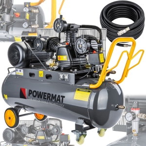 KOMPRESOR OLEJOWY 100L 8 BAR SPRĘŻARKA 230V 650l/min + WĄŻ