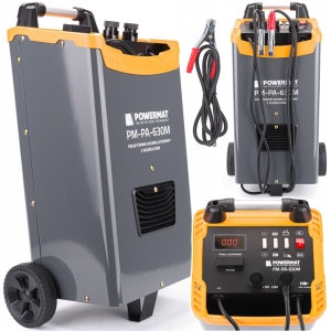 PROSTOWNIK SAMOCHODOWY Z ROZRUCHEM AKUMULATOROWY 600A 12/24V ROZRUCH MOCNY