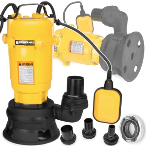 POMPA DO WODY BRUDNEJ SZAMBA z ROZDRABNIACZEM PŁYWAK 750W 25000 l/h MŁYNEK