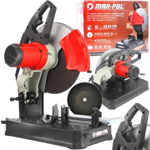 PIŁA PILARKA UKOŚNICA UKOSOWA DO METALU 355mm 2,3KW 220-240V + TARCZA