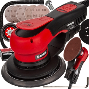 SZLIFIERKA OSCYLACYJNA MIMOŚRODOWA 500W 150mm DO GIPSU REGULACJA + RURA