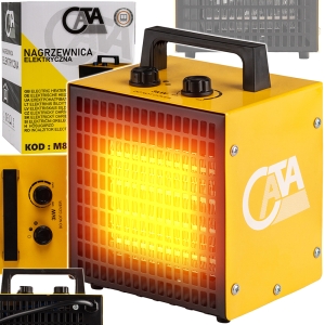 NAGRZEWNICA ELEKTRYCZNA 3KW DMUCHAWA FARELKA GRZEJNIK TERMOSTAT 210m3/h 