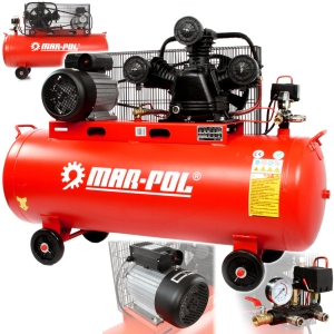 KOMPRESOR OLEJOWY SPRĘŻARKA POWIETRZA 150L 8 BAR 3 TŁOKI 4KM 3kW 230V/50Hz