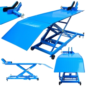 PODNOŚNIK MOTOCYKLOWY HYDRAULICZNY PLATFORMOWY 450KG 210-825mm